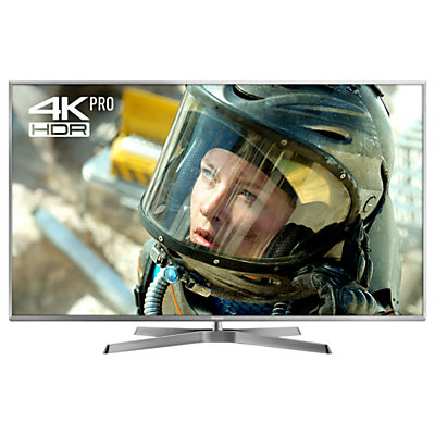 Panasonic 58EX750B Ultra HD Certified LED HDR 4K 3D Smart TV, 58 with Freeview Play/Freesat HD & Height Adjustable Swivel Stand, Silver
